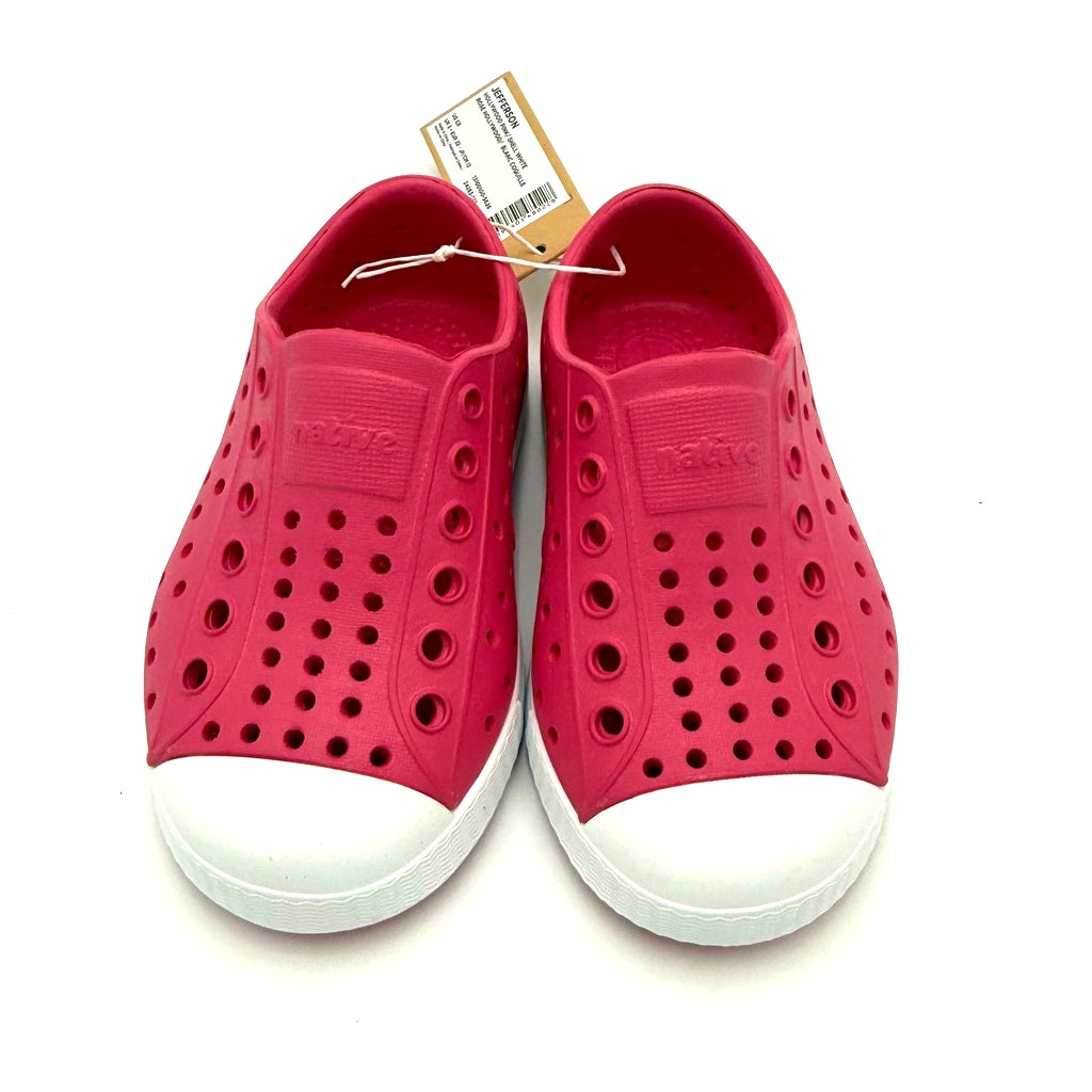 New! Native Jefferson Child Shoes - Hollywood Pink/Shell White - C6 (Toddler 6) — image 5 of 6